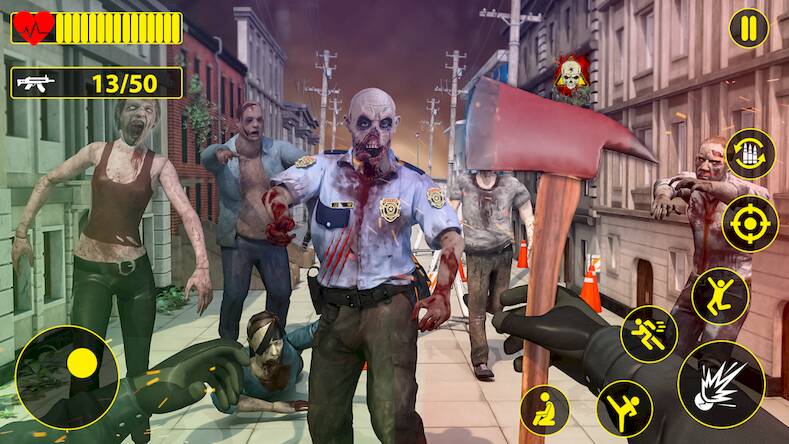   Scary Zombie Games: Horror FPS -     
