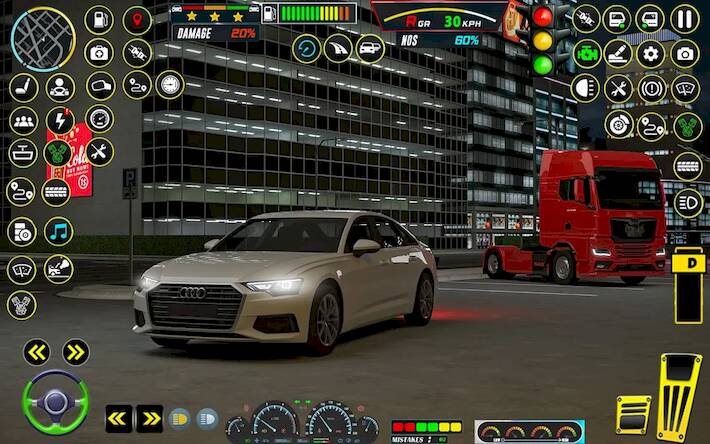   City Car Game: Driving School -     